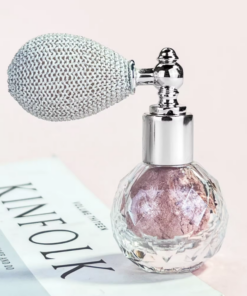 Vintage Inspired Glass Powder Spray Bottle Cosmetic Atomizer For Women
