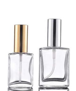 Wholesale Square Refillable Spray Pump Perfume Glass Bottle