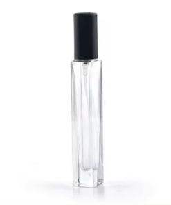 10Ml Refillable Square Perfume Glass Spray Bottle With Thick Bottom
