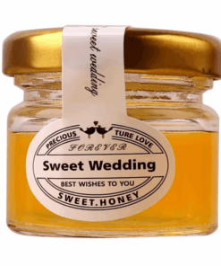 Wholesale Mini Pure Honey Glass Round Jar With Golden Lid