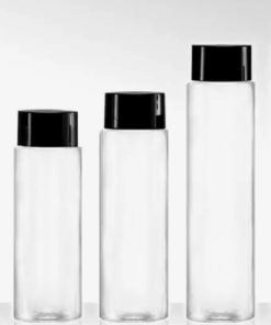 Clear Round Sport Drinking Juice Glass Water Bottle With Screw Cover Lid