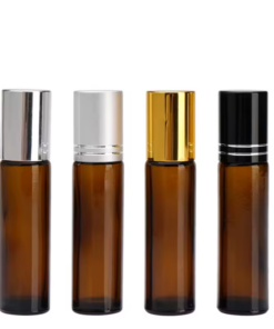 Wholesale Eco Friendly Amber Frosted Roll On Perfume Bottle