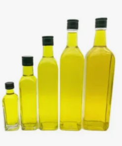 Wholesale Square Oil Bottle With Black Lid