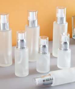 Wholesale Frosted Lotion Bottle With Silver Pump