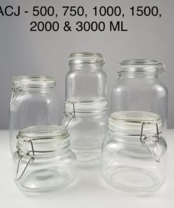 Wholesale Glass Clip On Storage Jars