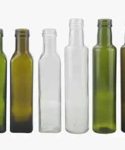 Wholesale Round Glass Oil Bottle With Black Lid