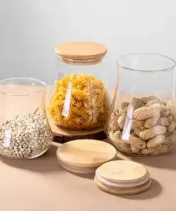 Wholesale Round Ball Shape Kitchen Storage Glass Jar
